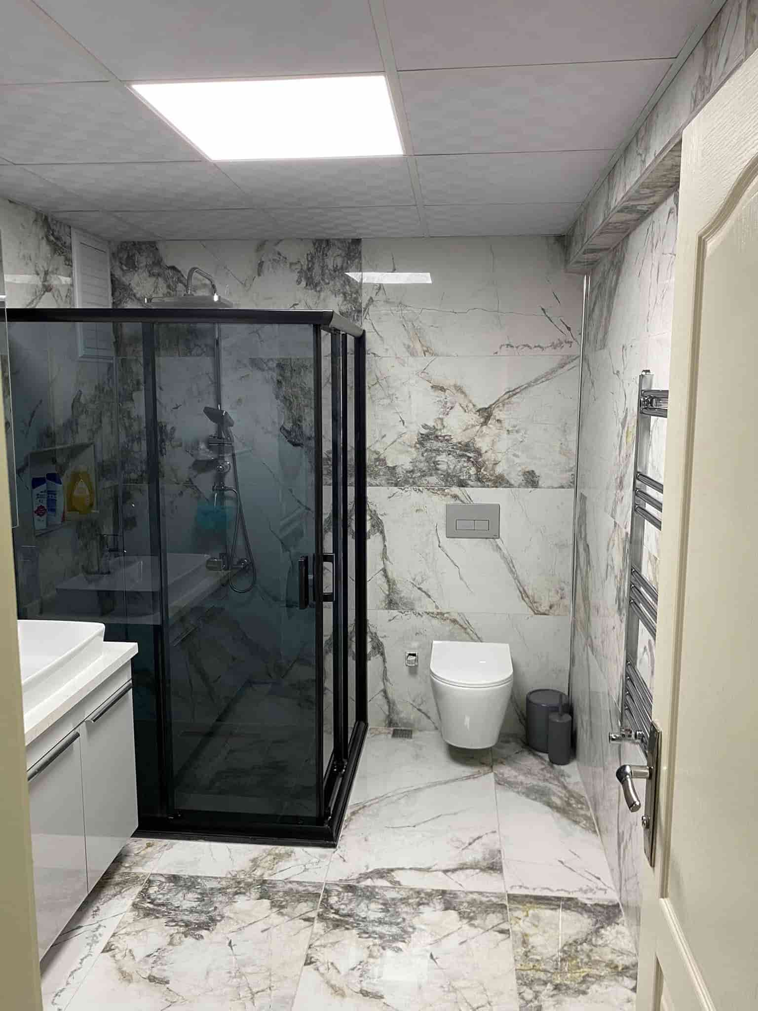 Fume camli dusakabin ve klozet | Alanya Su Tesisatçısı | Antalya Su Tesisat