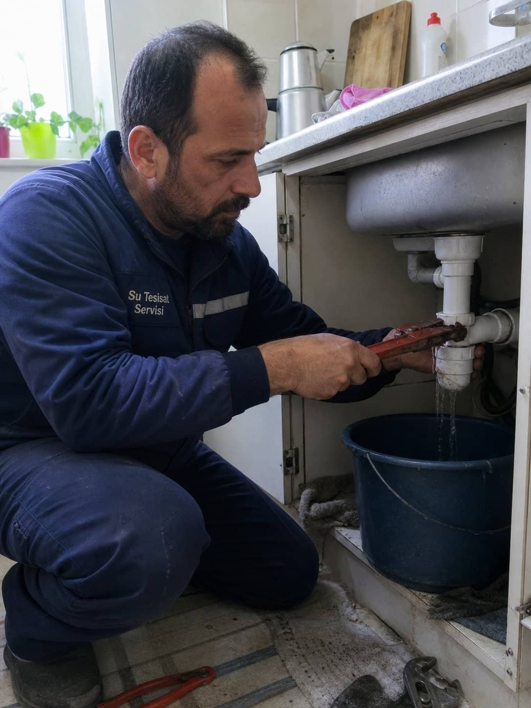 Lavabo alti su borusu tamiri | Akseki Su Tesisatçısı | Antalya Su Tesisat